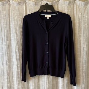 Free Assembly Navy Blue Cardigan Sweater L